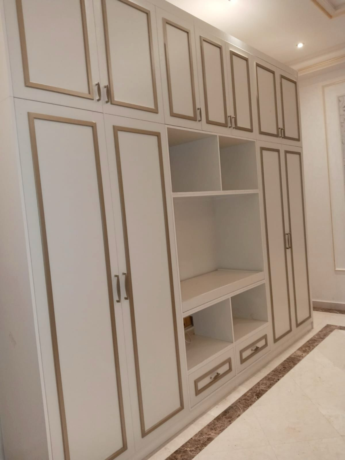 Custom built-in wardrobe UAE villa
